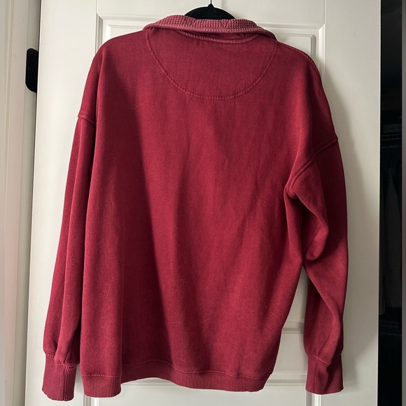 New! Aerie Getaway Quarter Snap Sweatshirt - Picture 9 of 9